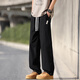 Seven Wolf summer ice silk pants for men's thin new style trendy loose straight pants for men's breathable casual quick-drying trousers for men K6636 Khaki 3XL about 155~175 Jin [Jin equals 0.5 kg] can be worn