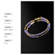 Fat Donglai's same gemstone necklace Zixuan starry tanzanite women's 18K gold clavicle chain neck ornament 2.5-3.5mm/tanzanite/18K gold necklace 43cm