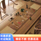 萝大搬（LUODABAN）千里江山图桌旗茶席新中式禅意茶桌垫布吸水泡茶台桌布长条 静心-NG-12048 30*180cm[光滑切边]