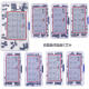 Häufig verwendete IC -Chips integrierter Schaltkreis, Optocoppler Patch Circuit Logic Chips, 400140106 Boxed, 10 Arten von IC -Chips, 74LS7374LS151 Boxed, 50