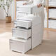 Armoire de rangement Sanqihu Type de garde-robe Boîte de rangement Boîte de rangement en plastique Armoire de rangement d'armoire de rangement simple 45-3523 Profondeur 45 * Largeur 35 * Hauteur 23cm White One-Pack Pure White Dirker Export Modèle d'exportation