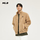 
MLB Meijia Professional Baseball New Couple Jacket Men and Women NY Small Lamb Silk Lamb Fur Warm Sports Two-Side Jacket AFDV Official 50BGL/Light Beige New York Yankees S