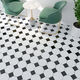 Yusenyi Cerámica completa Nordic 60*60 baldosas de flores en blanco y negro Tienda de ropa de restaurante Baño Anti-Slip Store Tiles de piso resistente al desgaste 6623 600*600