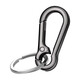 Le couvert est solide et durable, voiture, hommes et femmes, anneau clé, clé de trousseau en métal suspendu, anti-perd, simple, personnalisé et élégant, argent [porte-clés, porte-clés, porte-clés] 1 ensemble