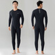 RSRDDY diving suit men's one-piece jellyfish suit long-sleeved trousers snorkeling full-body sunscreen quick-drying warm swimsuit large L (suitable for 80-100Jin Jin equals 0.5 kg)