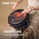Tuoning standard 12-inch African drum adult professional performance beginner lightweight Yunnan Lijiang tambourine percussion instrument 12-inch black peony + thickened drum bag