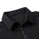 皮尔卡丹（pierre cardin）2025新款夏季半拉链t恤男短袖速干polo 衫上衣冰丝半袖夏装男装 1381黑色 L 推荐【115-130斤】