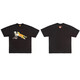 Lee Kids Japanese American Trendy Brand Human Dragon Year Limited Limited Men à manches courtes Couple d'été T-shirt Animal Top 3886 Black S