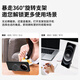 Runaway decompression magnetic rotating stand, suitable for Xiaomi 14ultra mobile phone case, Xiaomi 14ultra protective case, soft sand skin feel, transparent color, light and simple hard shell, soft matte white