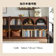 Golgovogar living room half wall bookcase French retro style solid wood low bookcase display cabinet storage side cabinet medieval 1.6 mgar half wall bookcase