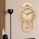 Power European Creative Punch Free Quartz Clock Clock de pared simple [Música programada] 6173A Música Tiempo Report_flat swing