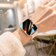CK/Coverme Small CK Tianxing Smart Watch für Frauen Geburtstagsgeschenk für Mädchen High-End-Gefühl für Freundinnen und Frau Brand Bluetooth Sports Bracelet für beste Freundin [Bracelet Armband Geschenkbox] Pink Tape