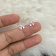 Love for Two Worlds Pink Bow S999 Pure Silver Earrings for Women with Ear Piercing, Light Luxury, Small and Sweet, Temperament Pure Silver Earrings and Earrings, Whole Body S999 Pure Silver, Pink Pair