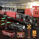 LICHENGFENG (LCF) Grand Train Toy Track Track Car Téléchargement électrique Modèle d'alliage Assemblage Assemblage de Boy Children Train noir [ALLIAL FRANT SANS RÉSÉTORATION]