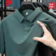皮尔卡丹（pierre cardin）短袖t恤男2025夏季冰丝无痕潮流polo领商务休闲打底衫体恤衣服 A308-BJ12356大地咖 M