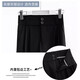 Schwarze Anzughose für Frauen im sommerlichen dünnen Stil, High-End-Drape gerade Hosen lässig Eisseize schmale Version Weitbein Hose schwarz [Doppelknopf-Regular] M [Vorschlag: 91-100jin [Jin entspricht 0,5 kg]]
