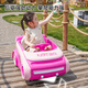 Parents Strawberry Bear 2-8 years old children's electric car rotating space car bumper car remote control car toy Children's Day gift