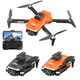 UAV aerial photography 8K long endurance optical flow obstacle avoidance folding quadcopter children's model aircraft remote control aircraft JS36 orange dual camera (brushless motor + obstacle avoidance + optical flow positioning + battery dual electric version (two body batteries)