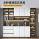 Yonghuan Ess -Seitenschrank Hochschrank integrierter Wand Wohnzimmer Esszimmer Tee Weinschrank Aufbewahrungsschrankstil 12240*40*220 Installation Doppeltür