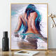 Yu Senyi Dibujo DIY Digital Pintura al óleo Color abstracto de coloración artística pintada a mano Descompresión Pintura al óleo 9276 High-End 50 Color Custom Grade 60*75cm Tablero de pintura de color + pigmento acrílico de alto brillo + +