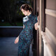 
Zhewei's young original acetic acid satin retro cheongsam old Shanghai 2025 spring new Chinese daily cheongsam women 9276 L
