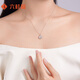 Liuguifu jewelry platinum pendant women's small sugar cube pt950 platinum pendant birthday gift necklace about 1.5g