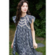 Demana [süßes und salziges Blumenkleid] Frühlings- und Sommer Chinesischer Stil sanfter A-Linie-schlanker und eleganter eleganter Rock für Frauen