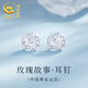 Central Chuang Fashion China Gold Authorized Silver Stud Earrings 2025 New Girl Birthday Gift for Girlfriend and Best Friend S925