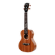 歌芮拉尤克里里女初学者2011R樱落高颜值单板小吉他ukulele23寸 桃花芯面背单板(曜石黑) 23英寸