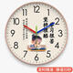 Sanqihu Stille Wanduhr Lernen ist hart und hartnäckig im inspirierenden Kinderzimmer Wohnzimmer Heimat und Mädchen Schlafzimmer Uhr