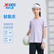 特步（XTEP）童装男童夏装儿童速干短袖T恤夏季新款中大童短T运动上衣 雾纱紫【9005】 110 cm