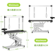 BAOHE DC Hydraulic Lifting Pet Grooming Table Grooming Table Dog Style Trimming and Blowing Pet Shop Special High-end Large and Medium Size 107*61cm Hydraulic Aluminum Side Gantry Arm Black and White