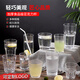 YWZR亚克力杯子商用酒吧专用啤酒杯家用喝水杯塑料防摔八角杯PC白酒杯 9277(4个装)pc加厚摔不破水杯