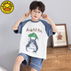 G.Duckkids Kinderpyjamas Jungen Sommer reines Baumwolldünne kurzärmelige Jungen große Kinder Sommer Teenager-Studenten Home Kleidung Set TN694 Nezha 130 14 Größe [130 High/50jin [Jin entspricht ca. 0,5 kg]]]