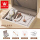 Amani Swiss Certified Brand Watch Frauen leuchtend wasserdichte vollautomatische mechanische Uhr Einfache Temperament Leichte Luxus Uhr Stahlgürtel-6630-Zimmer-Gold-Weiß-Oberfläche