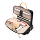 Bopai laptop backpack for women business commuting bag genuine leather backpack small college student schoolbag women black