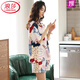 LangSha 2025 new pajamas for women in summer pure cotton thin short sleeve cute and can be worn for summer two-piece suit YZT9859 M [recommended 80-100Jin [Jin equals 0.5 kg] wear]