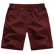 Tommy Hee Kelly Fünf-Punkte-Hosen für Herren Sommer Pure Cotton High-End Red Beach Mid-Sports Sport Home Shorts Lose Shorts, Burgund 9277 Taschen mit Reißverschluss L 90-120jin [Jin gleich 0,5 kg]