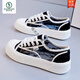 
Woodpecker 2025 summer new mesh mesh shoes summer small white women's shoes canvas shoes thin versatile thick sole breathable board shoes 9901 black 35