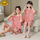 G.DuckKids Pyjama pour enfants Été mince fille Strawberry Bear Suit à manches courtes Fille Coton Pure Vêtements de maison Parent-Child Vêtements mère et fille Vêtements 6621 Kuromi 165 Mom S Code 140-155cm Environ 70 Jin [Jin est égal à 0,5 kg]