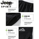 Jeep Spirit2025 Neue Stil Kleidung Shorts für Frauen Dünne Ice Seiden Sport Casual Mid-Hose Ehepaar Outdoor Fünf-Punkte-Hosen Männer und Frauen 671 Schwarz-Männchen Model M
