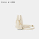 Cinvaikrose Offizielle Website Xiaoxiang Style Bag Damenbeutel 2025 Neue Pendler -Crossbody -Tasche kleine runde Tasche Geburtstag Chinesisches Valentinstag Geschenk weiß [an Freundin, Frau und Mädchen] gegeben