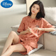 Disney pajamas for women summer cotton thin short sleeves 2025 new cute summer thin home clothing set TN-5380 9848 M Recommended 80-Jin [Jin equals 0.5 kg] wear