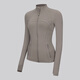 Lululemon 丨 Определите женскую спортивную куртку * Nulu Wicking LW4CD5S теплый коричневый серый XXS /2