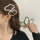 Temperament bb clip women's forehead bangs clip back of the head broken hair clip headband hair clip one-word clip 2025 new hair clip 4# black 6-piece set