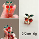 Nuevo estilo coreano de la mujer linda crystal rojo cherry internet celebridad pequeña clip clip clip bang clip de pelo de la frente de la frente de la frente