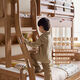 Literas para niños en casa con camas en forma de sólida de madera sólida sin molestarse entre sí y camas bajas DW7027 literas para niños de madera de goma sin incluir la estantería de la cama 1200 mm*1900 mm