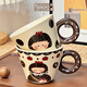Xibaisheng high-looking cup set for home living room entertaining ceramic cups creative cute drinking cup tea cup coffee cup high-looking 6 cups with rotating cup holder 1824