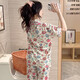 Pyjamas für Frauen, dreiteiliger Herbst-Ins-Stil Cartoon Pyjamas Schlafsaal, Außerhalb von Heimkleidung Anzug Herbst Set WZL1479 [hochwertiges Drei-teiliger Set] M [Empfohlen 80-100jin [Jin gleich 0,5 kg]]]