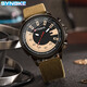 Shinuoke Herren Quartz Watch Sport Retro Creative Nischen -Zifferblatt Trendy Belt Alloy Student Watch 6172 Retro Brown